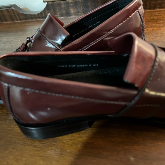 Men’s Cole Haan Dark Red Tassel Loafers - Picture 6 of 6